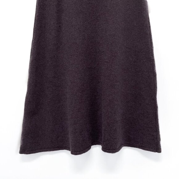 Zara Knit Limited Edition Wool Yak Sweater Knit Midi Maxi Skirt A Line Purple - Picture 5 of 9